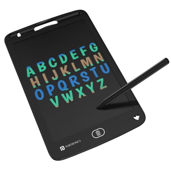 Portronics Ruffpad 8.5M Multicolor LCD Writing Pad with Screen 21.5cm (8.5-inch) for Drawing,...