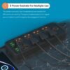 Portronics Power Plate 7 with 6 USB Port + 8 Power Sockets Smart Electric Universal Extension... - Image 3
