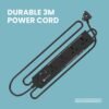 Portronics Power Plate 10 Extension Board with 4 Universal Sockets, 3 Meter Long Cord, 1500 W... - Image 6