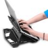 AmazonBasics 2-in-1 Laptop and Mobile Stand, Ergonomic, Adjustable Height, Anti-Slip Base, He... - Image 5