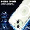 WOW IMAGINE Ultra-Hybrid Back Case Cover for iPhone 15 Compatible with MagSafe | Sleek Hard Crystal Clear Back | Drop & Camera Protection | Shockproof Mobile Case For iPhone 15 (PC & TPU, Transparent) - Image 5