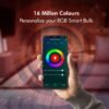 Wipro 9W B22D WiFi LED Smart Bulb with Music Sync Function, Compatible with Amazon Alexa and ... - Image 3
