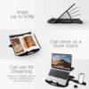 STRIFF Adjustable Laptop Tabletop Stand Patented Riser Ventilated Portable Foldable Compatibl... - Image 2