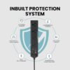 Portronics Power Plate 10 Extension Board with 4 Universal Sockets, 3 Meter Long Cord, 1500 W... - Image 4