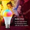 Wipro 9W B22D WiFi LED Smart Bulb with Music Sync Function, Compatible with Amazon Alexa and ... - Image 2