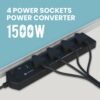 Portronics Power Plate 10 Extension Board with 4 Universal Sockets, 3 Meter Long Cord, 1500 W... - Image 2
