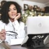 STRIFF Adjustable Laptop Tabletop Stand Patented Riser Ventilated Portable Foldable Compatibl... - Image 5