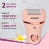 AGARO Callus Remover with 3 Interchangeable Head Rollers, Electronic Foot Scrubber For Callus... - Image 3