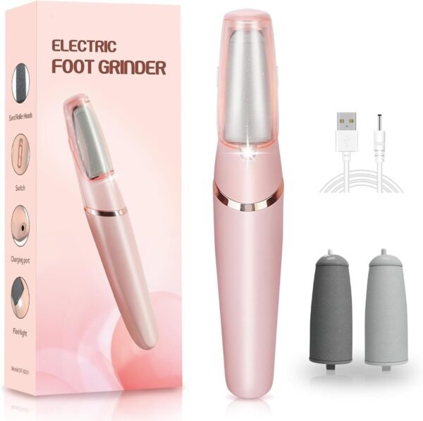 JICOOT Smooth Pedicure Wand, Electric Foot Callus Remover Rechargeable Pedicure Tool Callus R...