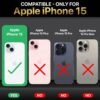 WOW IMAGINE Ultra-Hybrid Back Case Cover for iPhone 15 Compatible with MagSafe | Sleek Hard Crystal Clear Back | Drop & Camera Protection | Shockproof Mobile Case For iPhone 15 (PC & TPU, Transparent) - Image 2