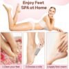 JICOOT Smooth Pedicure Wand, Electric Foot Callus Remover Rechargeable Pedicure Tool Callus R... - Image 7