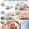TECH LOGO ELECTRONICS Plastic Bags sealing machine mini Sealing Packet Sealer for Chips or ve... - Image 4