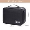 House of Quirk Polyester Electronics Accessories Organizer Bag, Universal Carry Travel Gadget... - Image 4