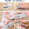 TECH LOGO ELECTRONICS Plastic Bags sealing machine mini Sealing Packet Sealer for Chips or ve... - Image 2