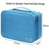 Seagull Flight of Fashion Double Layer Electronic Gadget Organizer Case, Cable Organizer Bag ... - Image 3