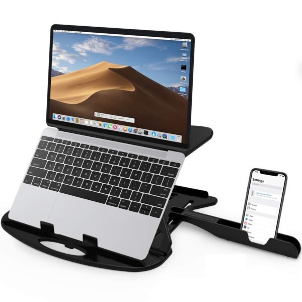 STRIFF Adjustable Laptop Tabletop Stand Patented Riser Ventilated Portable Foldable Compatibl...
