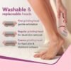 AGARO Callus Remover with 3 Interchangeable Head Rollers, Electronic Foot Scrubber For Callus... - Image 2