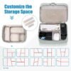 Seagull flight of fashion Nylon Double Layer Professional Electronic Gadget Organizer Case, C... - Image 5