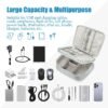 Seagull flight of fashion Nylon Double Layer Professional Electronic Gadget Organizer Case, C... - Image 6