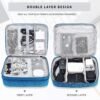 Seagull Flight of Fashion Double Layer Electronic Gadget Organizer Case, Cable Organizer Bag ... - Image 4