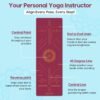 Wiselife Tru Body Alignment Yoga Mat + Sleek Yoga Strap For Men And Women | Non-Slip Textured Extra Wide & Thick | Pro Balance Tpe Exercise Mat For Home, Pilates, Gym & Fitness (6Mm, Wine) - Image 3