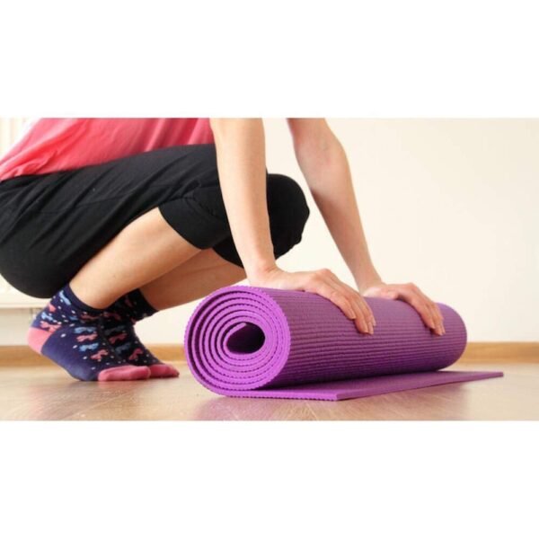 ❖ Pure EVA Yoga Mat with 4MM Anti Skid Yoga mat for Gym Workout Aerobics Yoga Mat for Men Women (4mm, Purple)