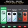 WOW IMAGINE Shock Proof Back Case Mobile Cover for Realme 13 5G | Realme 12 5G | 12X 5G | Narzo 70x 5G | C65 5G | N65 | Back Cover (Tough Armor | Hybrid PC + TPU | Ring Holder Kickstand | Black) - Image 2