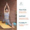 WiseLife Teal Yoga Block Set + Blue Yoga Belt | Yoga Brick (Set of 2, Extra Large Size) | Yoga Stretch Belt/Strap (Navy Blue, 8 feet long) | Yoga starters kit, Yoga accessories, Yoga props - Image 7