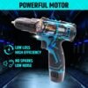TOMAHAWK® T9130 12V Cordless Screwdriver and Drill Machine - 1350RPM, Reversible Switch, Mult... - Image 2
