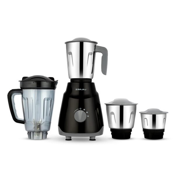 Bajaj Rex Ninja Series 4 Jar 500W Mixer Grinder | DuraCut Blades | 2-In-1 Function Blade In D...