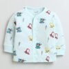 BUMZEE Aqua Blue Baby Boys Full Sleeves Cotton... - Image 2