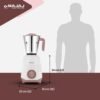 Bajaj Ninja Series Stella 750W Mixer Grinder with 4 Jar, White - Image 5
