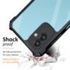 WOW IMAGINE Shock Proof Clear Back Case Mobile Cover for Samsung Galaxy M13 5G (Hard | Hybrid PC + TPU | Full Armour Device & Camera Protection | Black) - Image 3