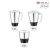 Bajaj Rex Mixer Grinder 500W|Mixie For Kitchen With Nutri-Pro Features|3 SS Mixer Jars For He... - Image 5
