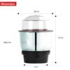 AADHIK Mixer Jar 400 ml Chutney Jar, Quality Stainless Steel Blades, Suitable for All mixer G... - Image 7