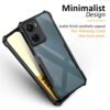 WOW IMAGINE Shock Proof Clear Back Case Mobile Cover for Vivo Y16 | Vivo Y56 | Vivo T2X (Hard | Hybrid PC + TPU | Full Armour Device & Camera Protection | Black) - Image 5