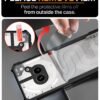 Wow Imagine Polycarbonate Shock Proof Clear Protective Back Case For Nothing Phone 2A 5G-Airedge Technology | 360 Degree Camera Protection | Transparent Hybrid Back Case Mobile Cover - Black - Image 4