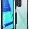 WOW IMAGINE Shock Proof Clear Back Case Mobile Cover for Oppo A52 (Hard | Hybrid PC + TPU | Full Armour Device & Camera Protection | Black) - Image 2