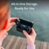 DJI Mic - Wireless Microphone System for Smartphones, Cameras, Laptops, Compact and Portable Wireless Mic Lavalier with Dual-Channel Recording, 250 Meter Transmission Range, 15-Hour Battery Life - Image 2