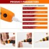 Verilux® 45pcs Mini Cordless Drill Machine, 900Ah USB Rechargeable 3 Speed Small Drill Machin... - Image 6