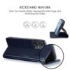 WOW IMAGINE Shock Proof Flip Cover Back Case Cover for Xiaomi Mi Redmi 13C 5G | Redmi 13C 4G | Poco M6 5G | Poco C65 (Flexible | Leather Finish | Card Pockets Wallet & Stand | Blue) - Image 5