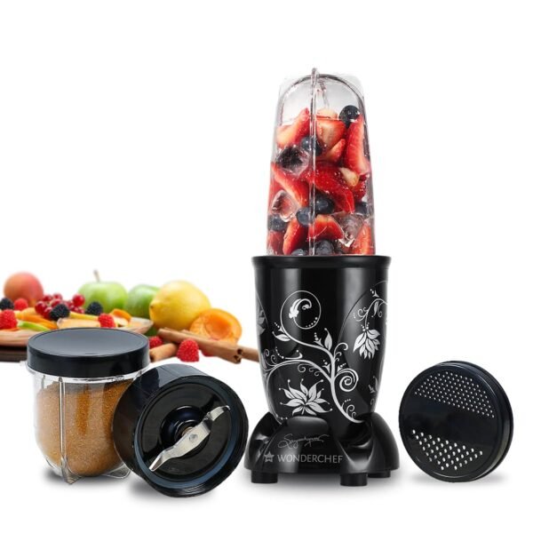 Wonderchef Nutri-blend Mixer, Grinder & Blender|Powerful 500W 22000 RPM 100% Full Copper Moto...