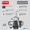 (Renewed) Prestige IRIS Plus 750 watt mixer grinder, Black, Plastic - Image 4