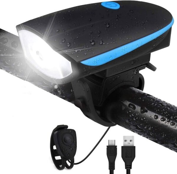 Techista 2-in-1 Rechargeable - Cycle Light (3 Modes) Cycle Light and Horn/Cycle Lights Rechar...