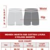 Women worth Cotton Stretchable Cycling Shorts for Girls Combo Pack 2 Knee Length Tights Fit Under Skirts Sports Gym Yoga Running Panties - Image 8