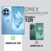 WOW IMAGINE Shock Proof Clear Back Case Mobile Cover for 1+ OnePlus 12R 5G (Hard | Hybrid PC + TPU | Full Armour Device & Camera Protection | Black) - Image 2