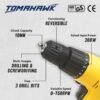 TOMAHAWK® T2246 Electric Screwdriver Drill Machine with 3-10mm Bits - 300Watt (Max Chuck Size... - Image 3