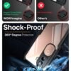 WOW IMAGINE Shock Proof Clear Protective Back Case for iQOO Z9s 5G | Vivo V40e 5G - AirEDGE Technology | 360 Degree Camera Protection | Transparent Hybrid Back Case Mobile Cover - Black - Image 4