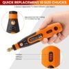 Verilux® 45pcs Mini Cordless Drill Machine, 900Ah USB Rechargeable 3 Speed Small Drill Machin... - Image 4