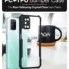 WOW IMAGINE Shock Proof Clear Back Case Mobile Cover for Oppo A52 (Hard | Hybrid PC + TPU | Full Armour Device & Camera Protection | Black) - Image 4
